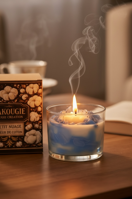 Bougie fleur de coton | Petit nuage