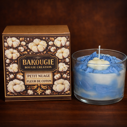 Bougie fleur de coton | Petit nuage