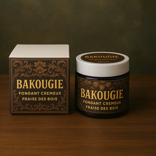 Fondant de cire végétale parfumée fraise des bois format crémeux de 50g pour 50h de diffusion de parfum